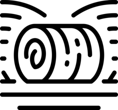 Hay Roll Sketch Style Svg Vector, Free Vectors File